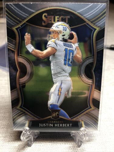 2020 Select Football Justin Herbert Rookie Card RC #44 2020 Select Football Justin Herbert Rookie Card RC #44