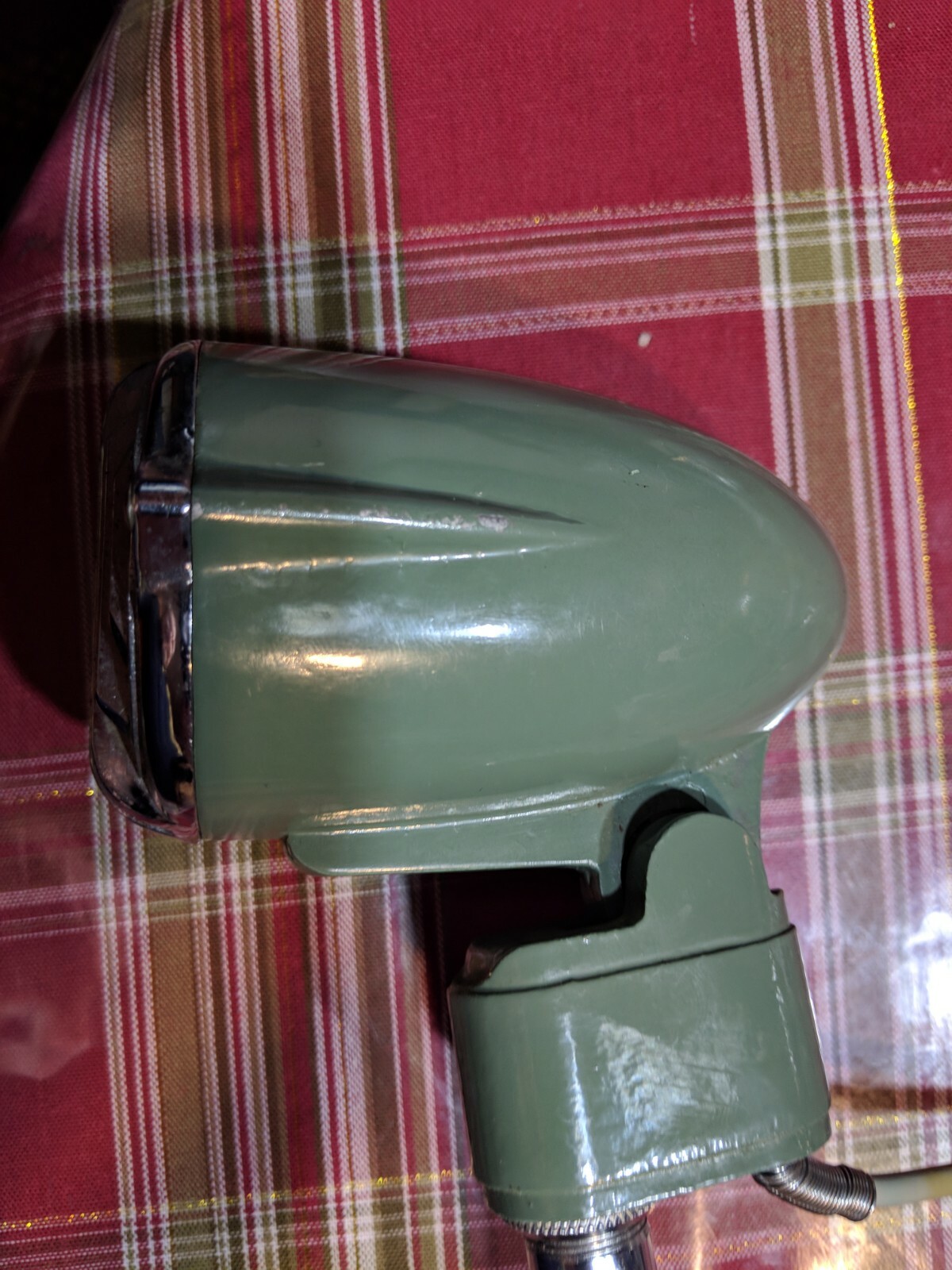 Vintage OLSON Bullet Mic Microphone With Snyder Stand Mint Untested Harmonica