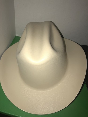 Vintage Hat Hard Black & White Western Cowboy Hat Pair Excellent