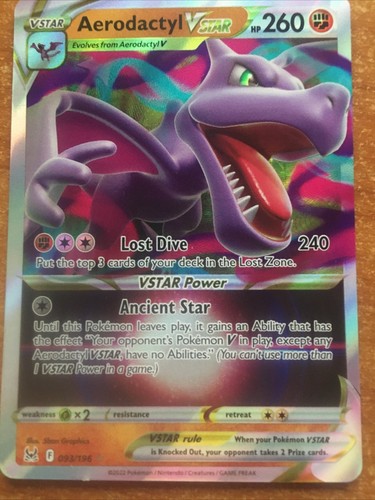 ポケモンカード Aerodactyl 60 HP Amazon.com: pokemon card Aerodactyl GX SR sm11 Holo 100/094