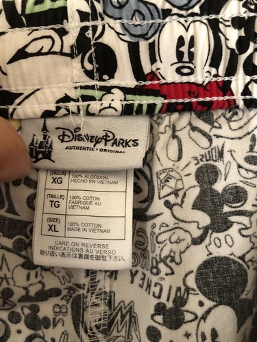 DISNEY Parks size Xl  MICKEY MOUSE cartoon pants AuthenticOriginalSince1928A143
