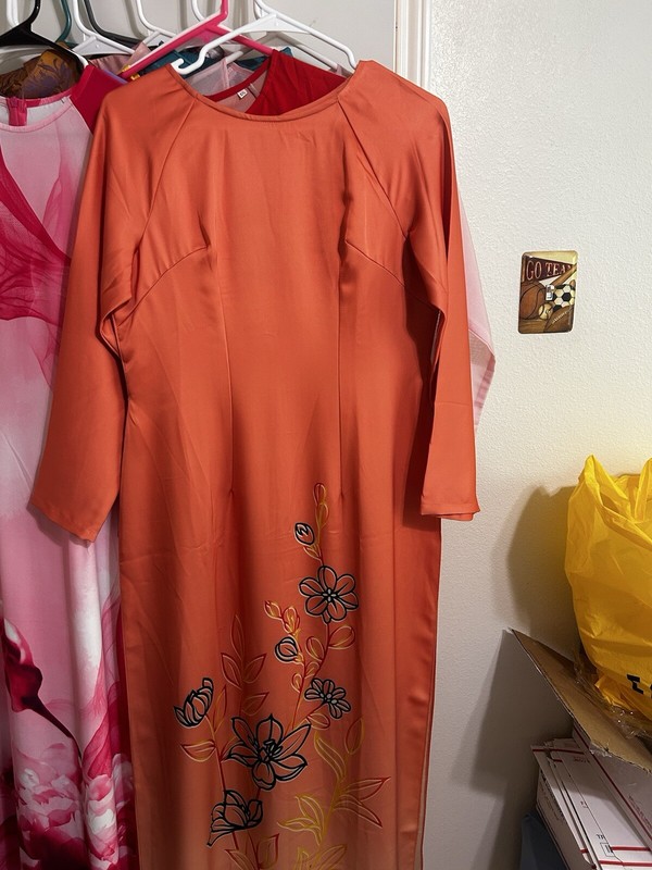 Vietnamese dress Lua Mã Não dai truyen thong 2xL ,
