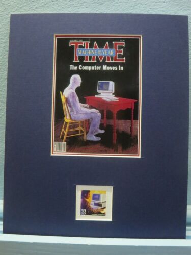 1982 - Time Names the Computer the Machine of the Year honored by its own stamp 