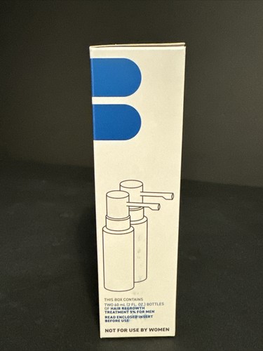 (2)BOSLEY MD FOR MEN HAIR REGROWTH TREATMENT (Two Month Supply/ea) EXP 04/2024..