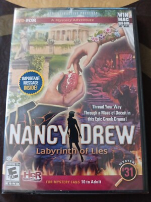 Nancy Drew Labyrinth of Lies #31 (PC, Windows/Mac, 2014) New Sealed
