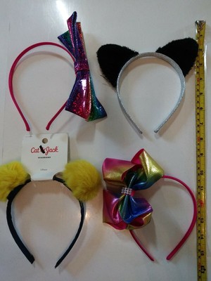 Cat & Jack + 3 Wild And Crazy Headbands 80's / Cat Ears Etc