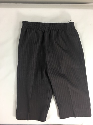 Baby Size 6-9 Months Boys Vest Pants Set Suit Outfit Brown Blue Pinstriped