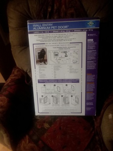 PetSafe HPA11-10920 Aluminum Wall Entry Pet Door Large 1-100 lb