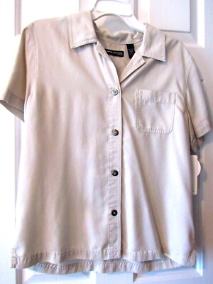 NWT LADIES KAHKI VALERIE STEVENS BLOUSE    SIZE M   $50