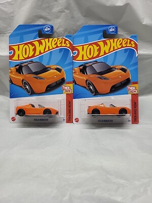 2023 Hotwheels Tesla Roadster Lot of 2