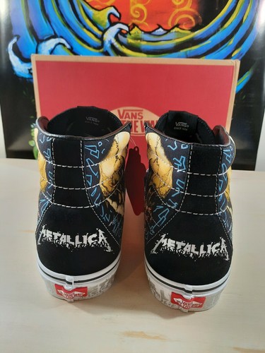 Pre-owned Vans Sk8-hi X Metallica Pushead Black Album 30th Anniversary Ships Fast In Multicolor