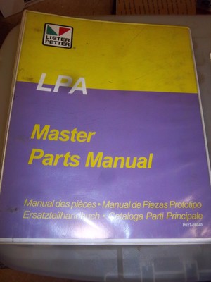 Lister-Petter ENGINE~LPA2~LPA3  Master Part Manual-LISTER PETTER LPA ENGINE PART