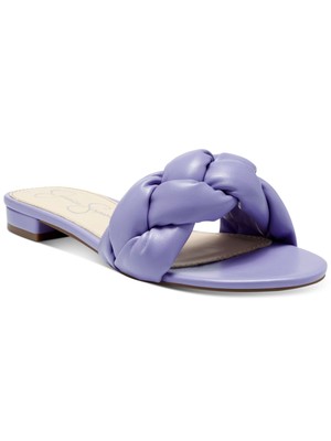 

JESSICA SIMPSON Женские фиолетовые сандалии без шнуровки Ammiye Toe Block Heel Slip On, Фиолетовый, JS-AMMIYE