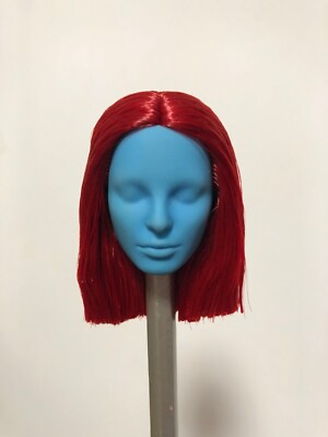 OOAK 1/6 Doll Head Hand Reroot Hair
