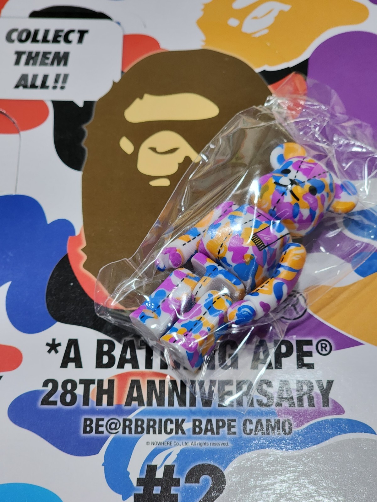 MEDICOM TOY - 第2弾 28TH ANNIVERSARY BE@RBRICK BAPE #2 Bearbrick x BAPE 28th Anniversary Camo #2 400% - US