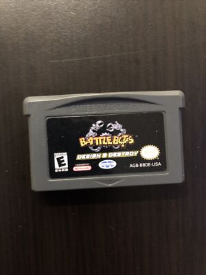 Battle Bots Design and Destroy NINTENDO Gameboy Advance GBA GAME Tested Working!