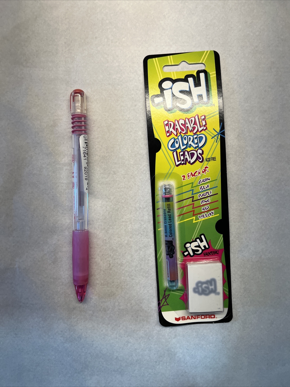 W/ 12 Colored Lead Refills & Eraser