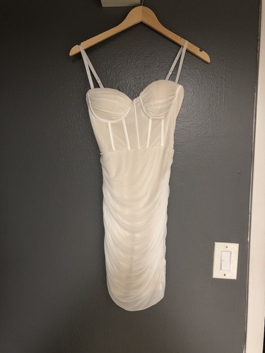 overload mesh bodycon corset mini dress in ivory overload mesh bodycon corset mini dress in ivory Corset Mini Dress in Ivory