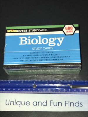 SparkNotes Study Cards: Biology by SparkNotes Staff (2004, Cards,Flash Cards)