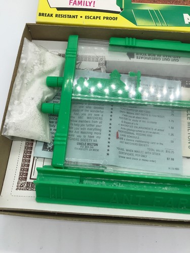 New VINTAGE 1979 UNCLE MILTON'S CONNECTABLE ANT FARM No. 15 BUG INSECT HABITAT