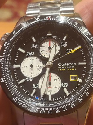 CORTEBERT ELEVATION CHORNOGRAPH WATCH NEW ,NO ORIGINAL BOX 