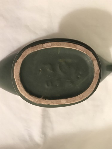 Vintage 1969 McCoy Promotional Line Matte Green Aladdin Style Planter