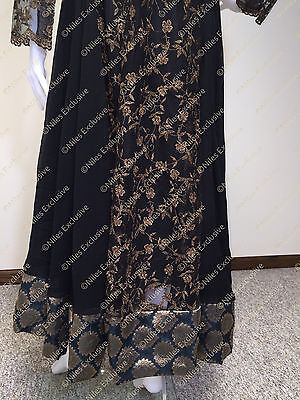 Buy OnlinePakistani Indian Designer Shalwar Kameez Embroidery Black Party Wear