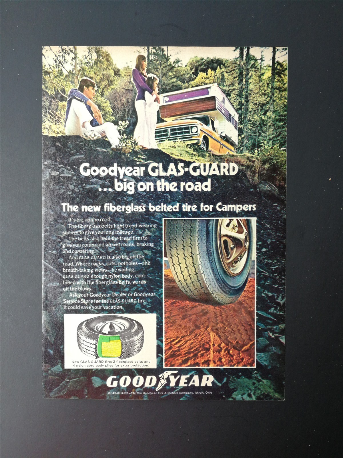 Vintage 1971 Goodyear Tire with Camper Full Page Color AD | eBay