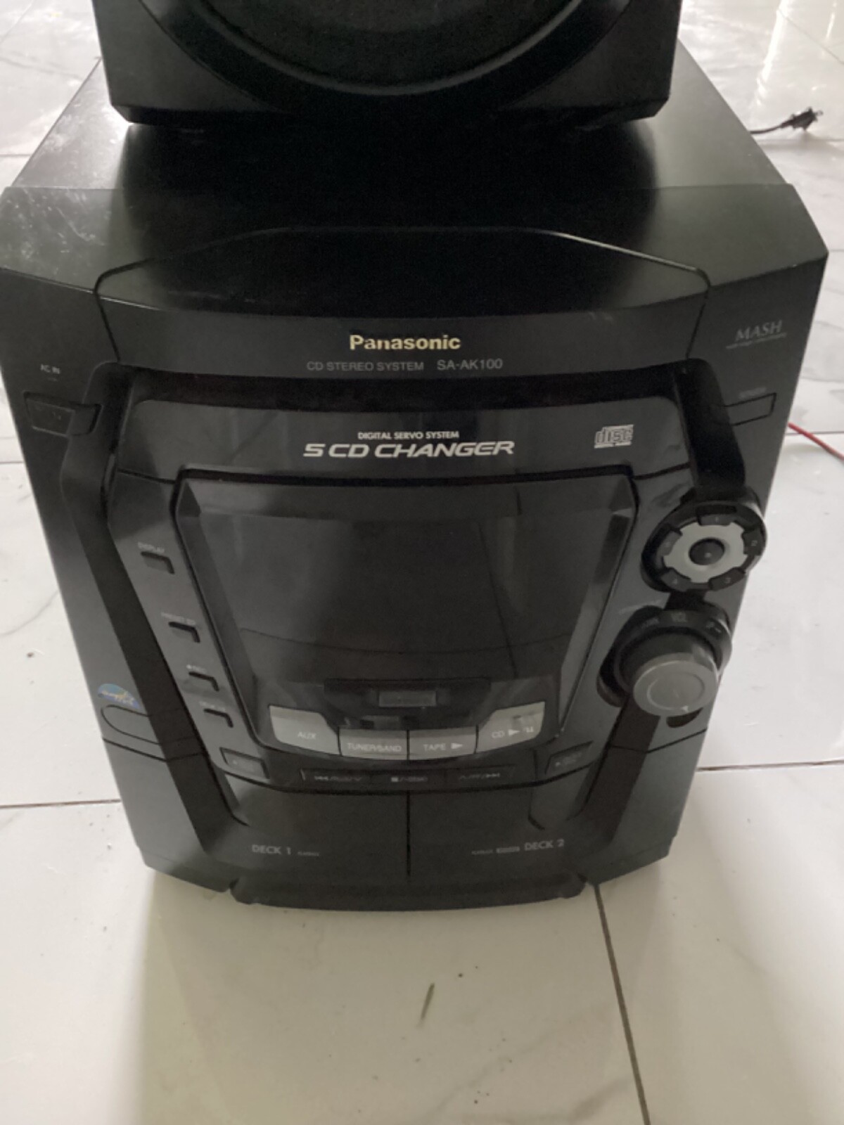 Panasonic 5 CD Changer Stereo System SA-AK100