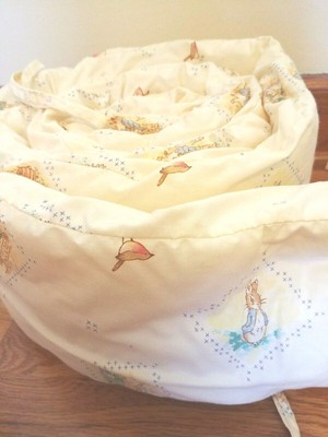 peter rabbit cot bumper