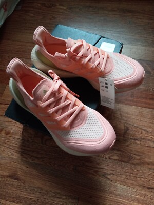 Adidas Women Ultraboost 21 Running Shoes size 7.5 Regular Fit ''Ambient Blush''