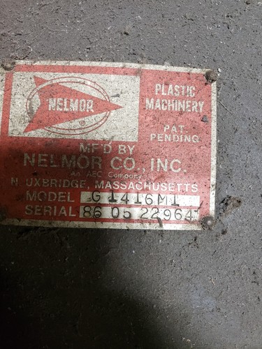Nelmor 14 X 16 G1416M1 Plastic Granulator Injection Molding #01EPC