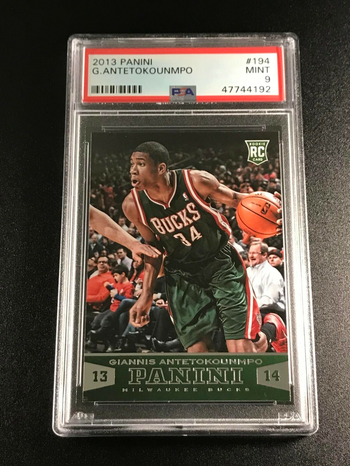 その他 2013 Giannis Antetokoumpo RC PSA 9 GIANNIS ANTETOKOUNMPO 2013 PANINI #194 ROOKE RC PSA 9