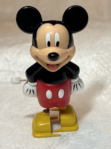 Vintage Mickey Mouse Walking Wind Up Toy Walt Disney Works
