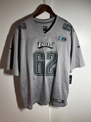NWT Philadelphia Eagles Jason Kelce Super Bowl 57 LVII Gray Jersey