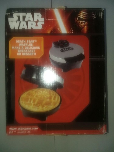 Star Wars Death Star Stainless Steel Electric Kitchen Waffle Pancake Iron Maker