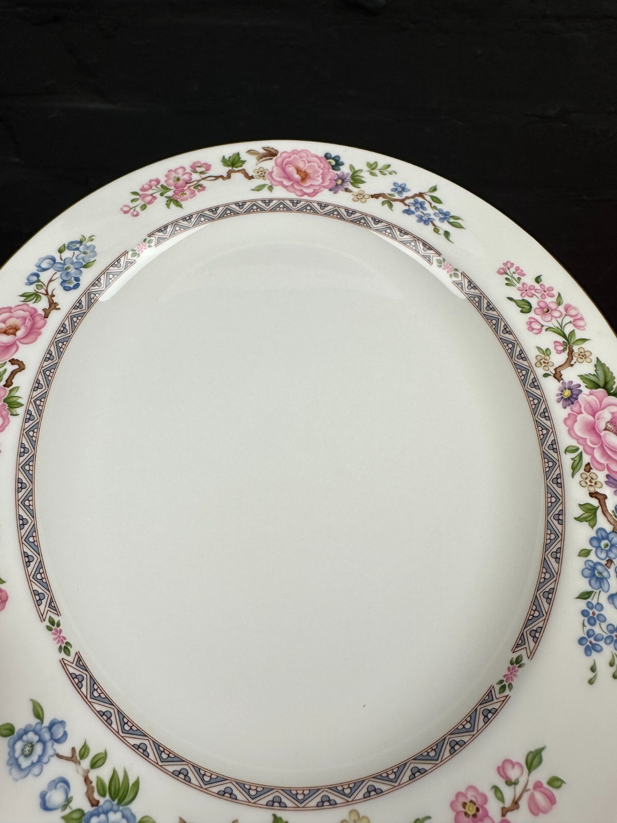 Royal Worcester Mikado Oval Carving Serving Platter Plate 13.25" x 11.5"