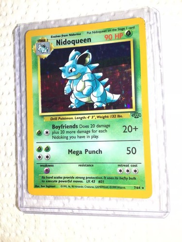 NIDOQUEEN - 7/64 - Jungle - Holo - Pokemon Card - EXC/NEAR
