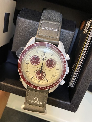 Swatch x Omega Mission to Pluto Grey NEW Watch S033C100, 8 Swatch x Omega Mission to Pluto Grey NEW Watch S033C100, 8