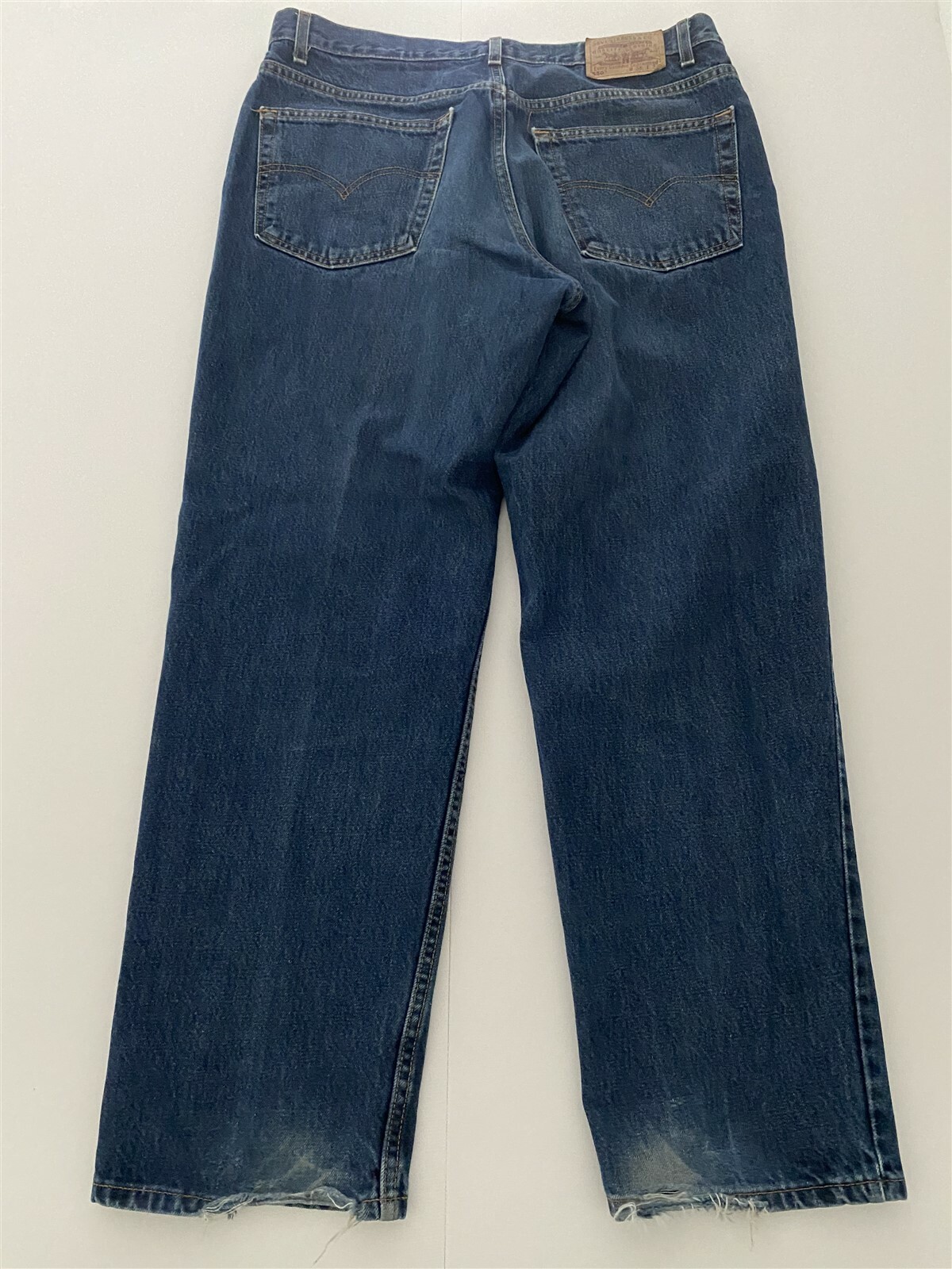 VNTG Levi's 38 x 30 550 Relaxed Fit Tapered Leg Dark Wash Denim USA MADE Jeans | eBay
