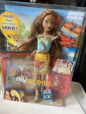 Barbie My Scene Jammin' In Jamaica Madison Doll Mattel 2003 NEW IN BOX With DVD