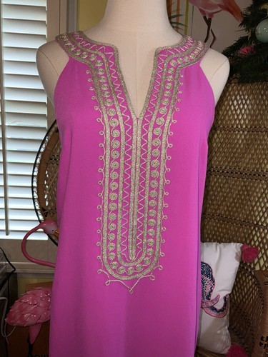 Pre-owned Lilly Pulitzer Sandrah Maxi Dress Wild Fuchsia ? $298 Size 4