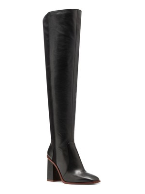 

VINCE CAMUTO Женские черные сапоги на каблуке Dreven с квадратным носком на блочном каблуке 7,5 м, Черный, VC-DREVEN