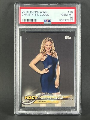 2018 Topps WWE Christy St. Cloud PSA 10