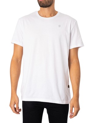 

Мужская базовая футболка G-Star RAW, белая, Белый, D16411-336-110