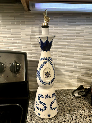 Clase Azul Reposado Tequila Bottle Liquid Dispenser with Auto flip spout