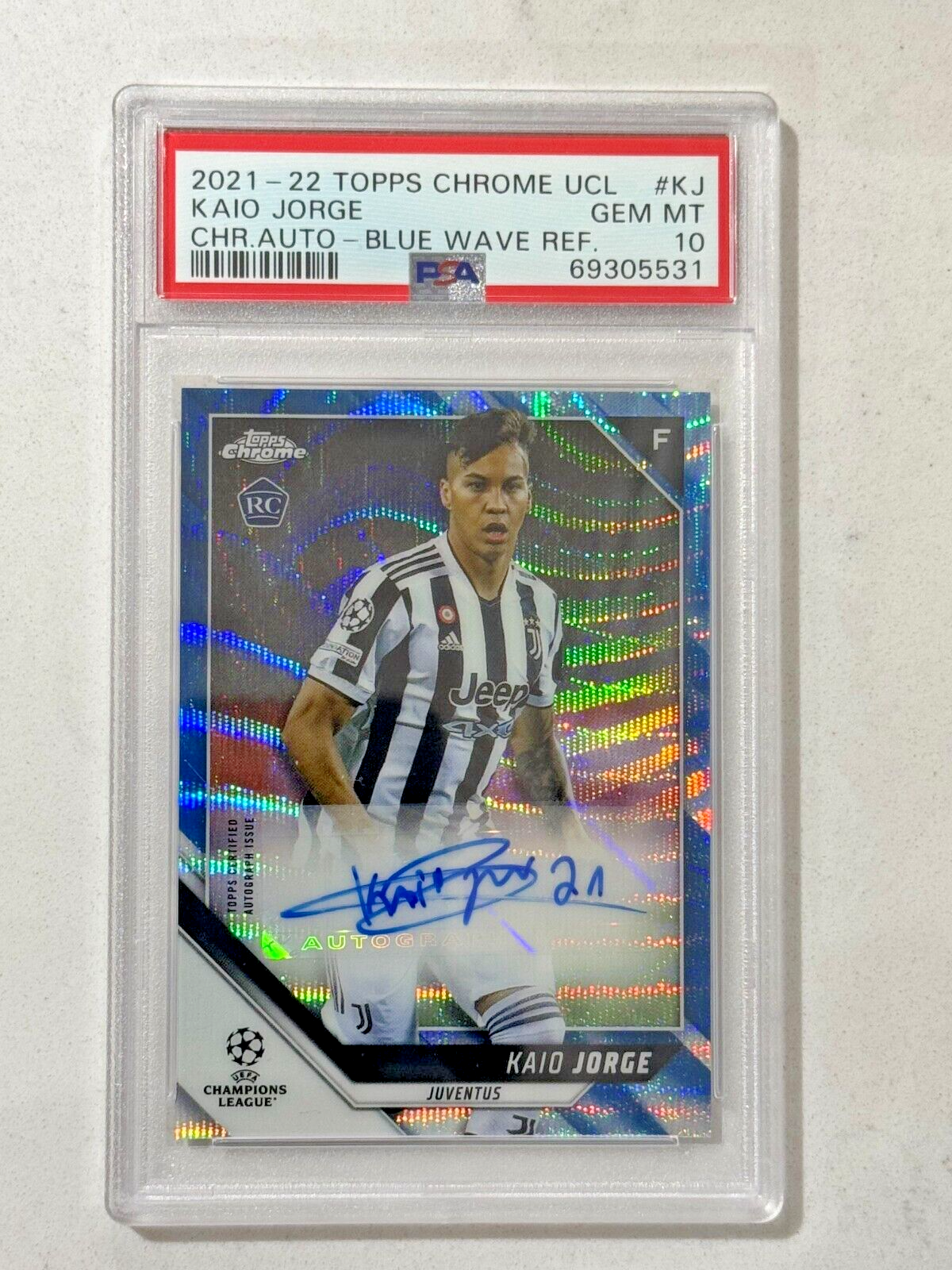 TOOPS CHROME  RC KAIO JORGE 5枚限定！ 2021-22 Topps Chrome UCL Kaio Jorge Purple Refractor /250 Rc