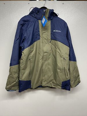 Mens Large Columbia 3-in-1 Bugaboo II Fleece Interchange Jacket Omni-Tech #6a2c