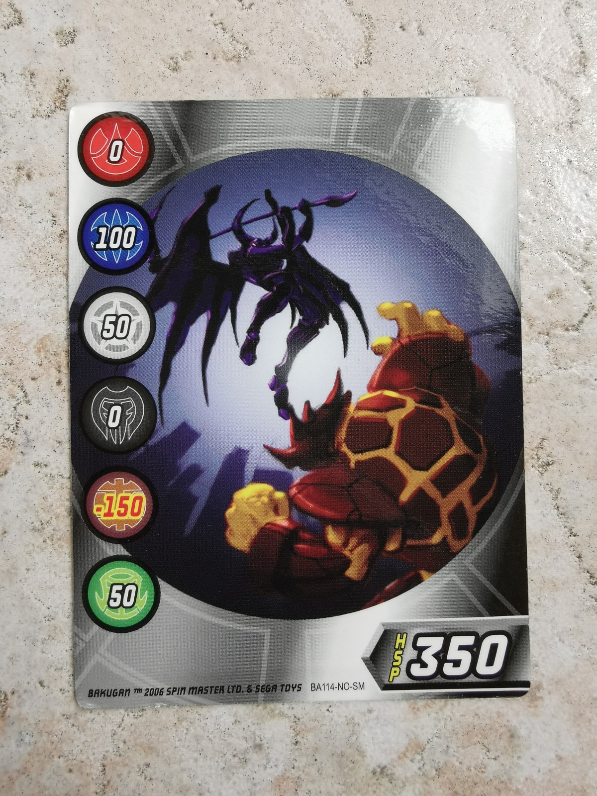 Bakugan Battle Brawlers Spin Master 2006 Card BA114