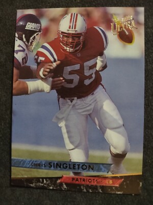 1993 Fleer Ultra Football Card #292 Chris Singleton New England Patriots 